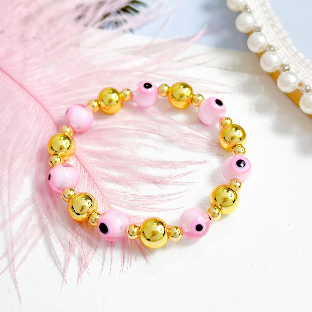 PULSERA OJO ROSA - Piedras Bellisimas