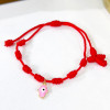 PULSERA 7 NUDO Y DIJES - Piedras Bellisimas
