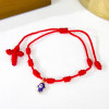 PULSERA 7 NUDO Y DIJES - Piedras Bellisimas