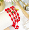 PULSERA 7 NUDO DIJE FLOR - Piedras Bellisimas