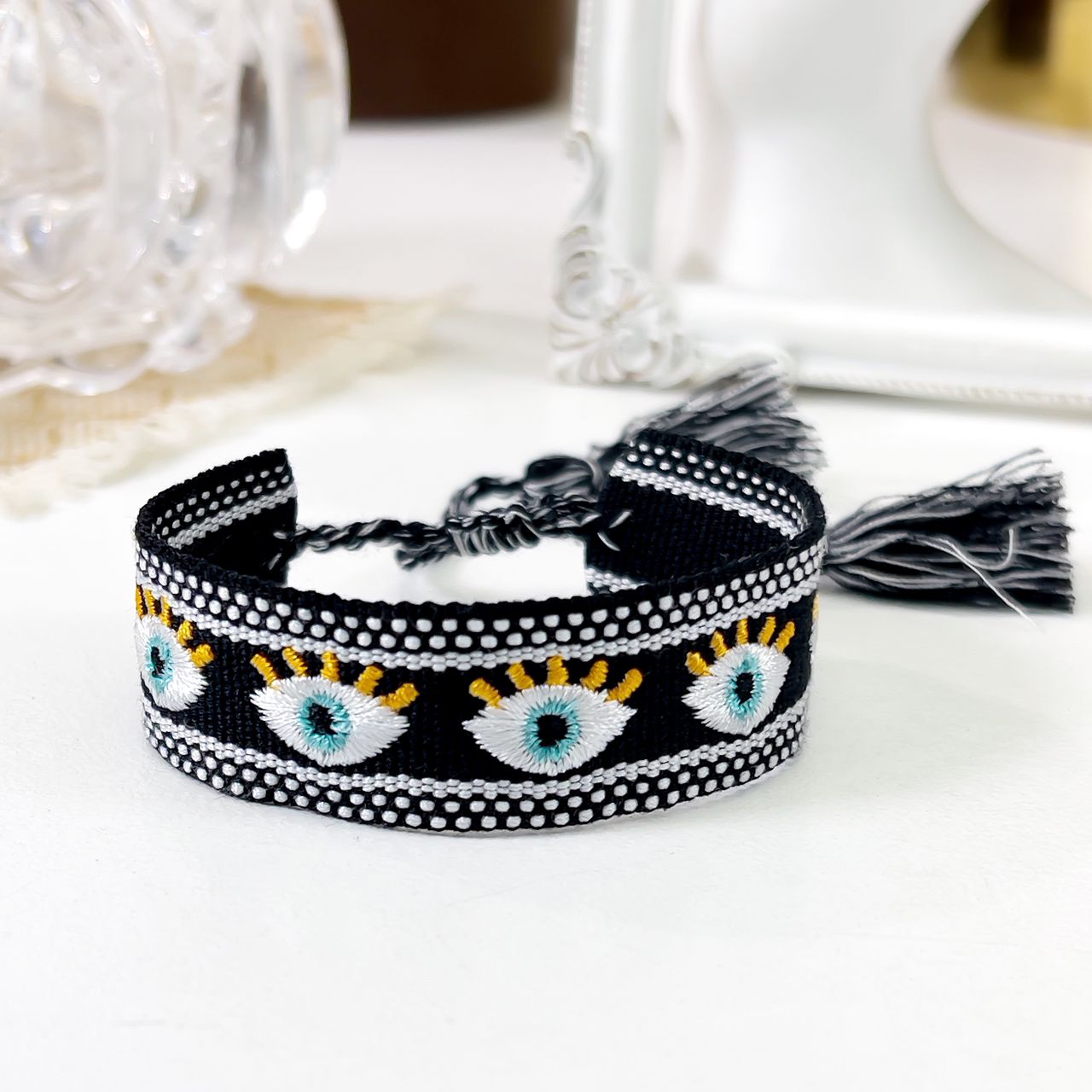 PULSERA TELA1 - Piedras Bellisimas
