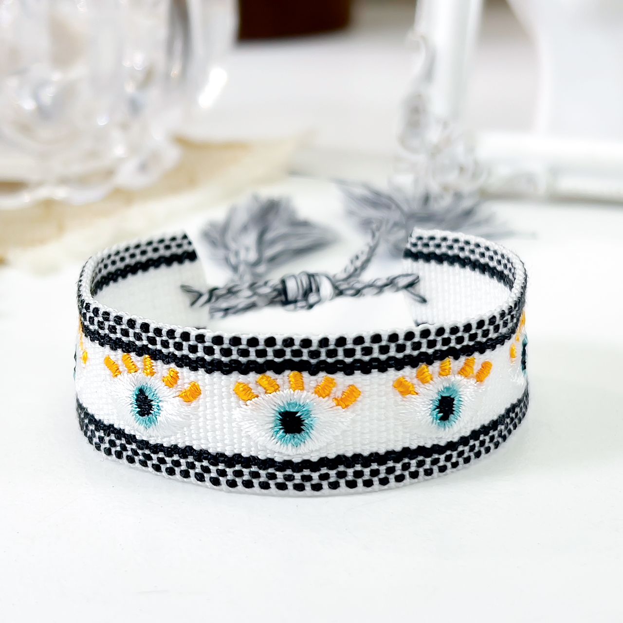 PULSERA TELA1 - Piedras Bellisimas
