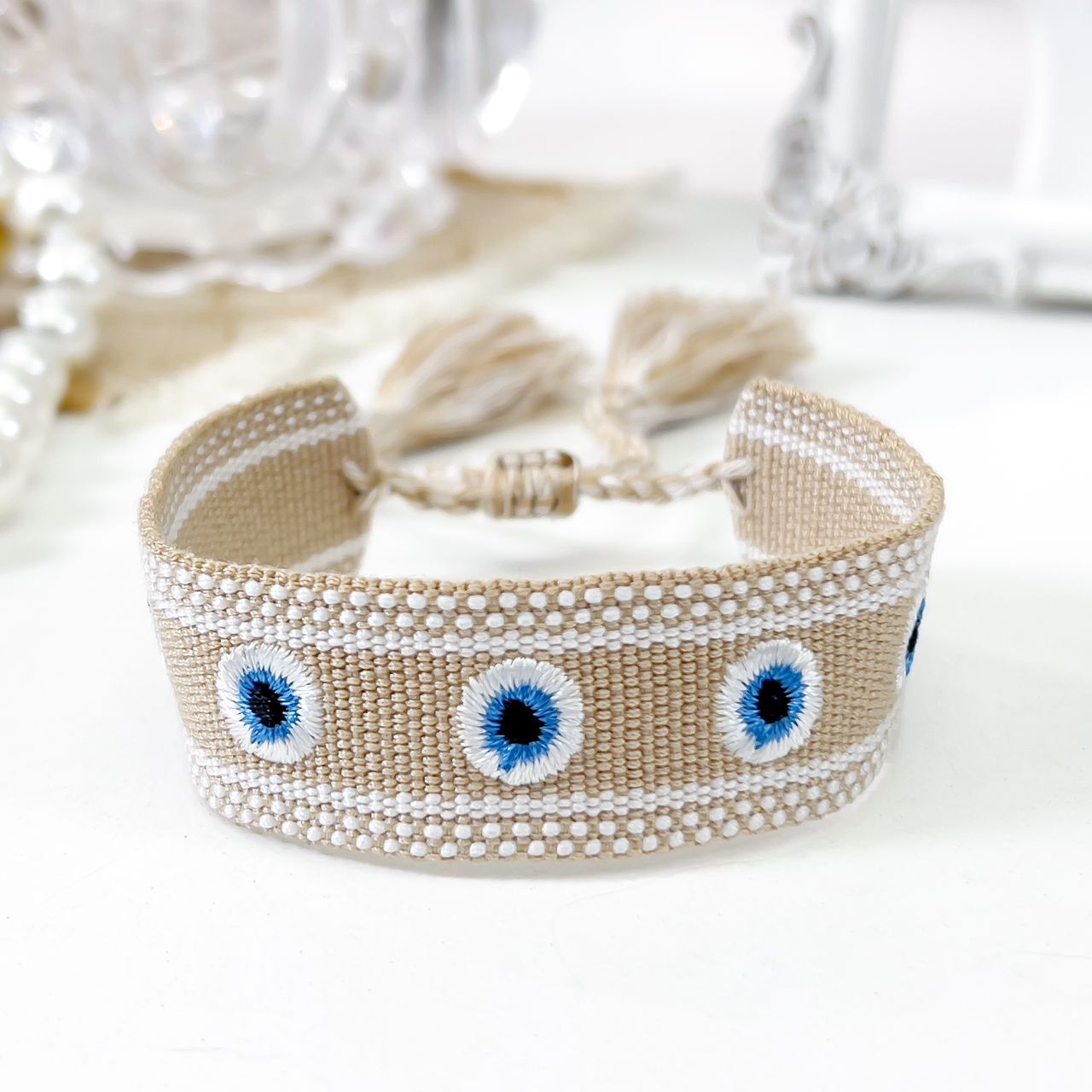 PULSERA TELA2 - Piedras Bellisimas