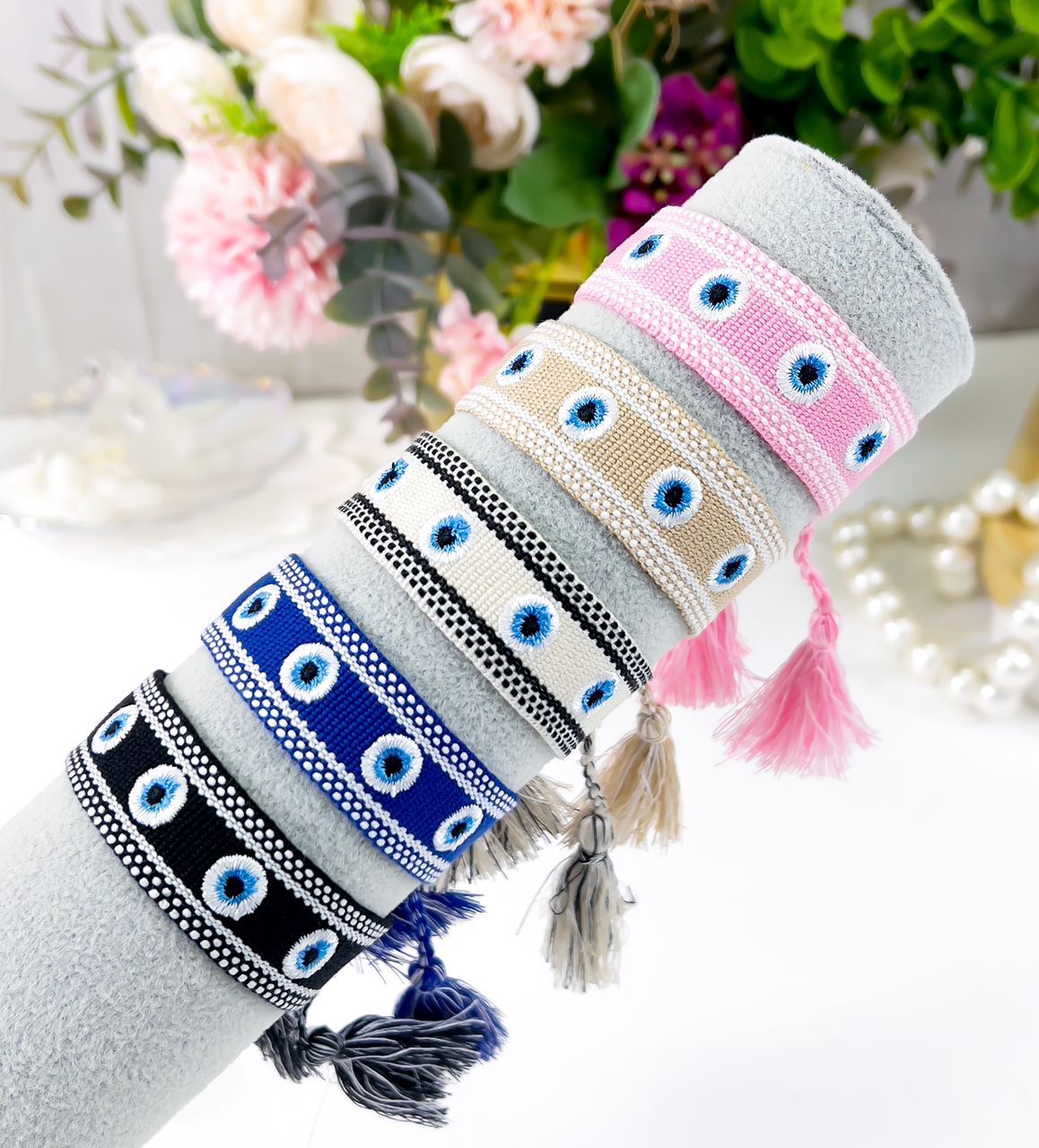 PULSERA TELA2 - Piedras Bellisimas