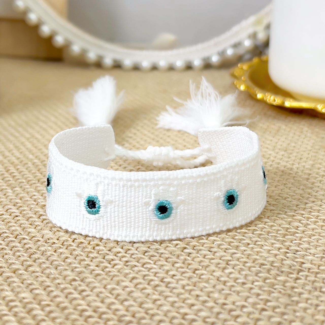 PULSERA TELA3 - Piedras Bellisimas