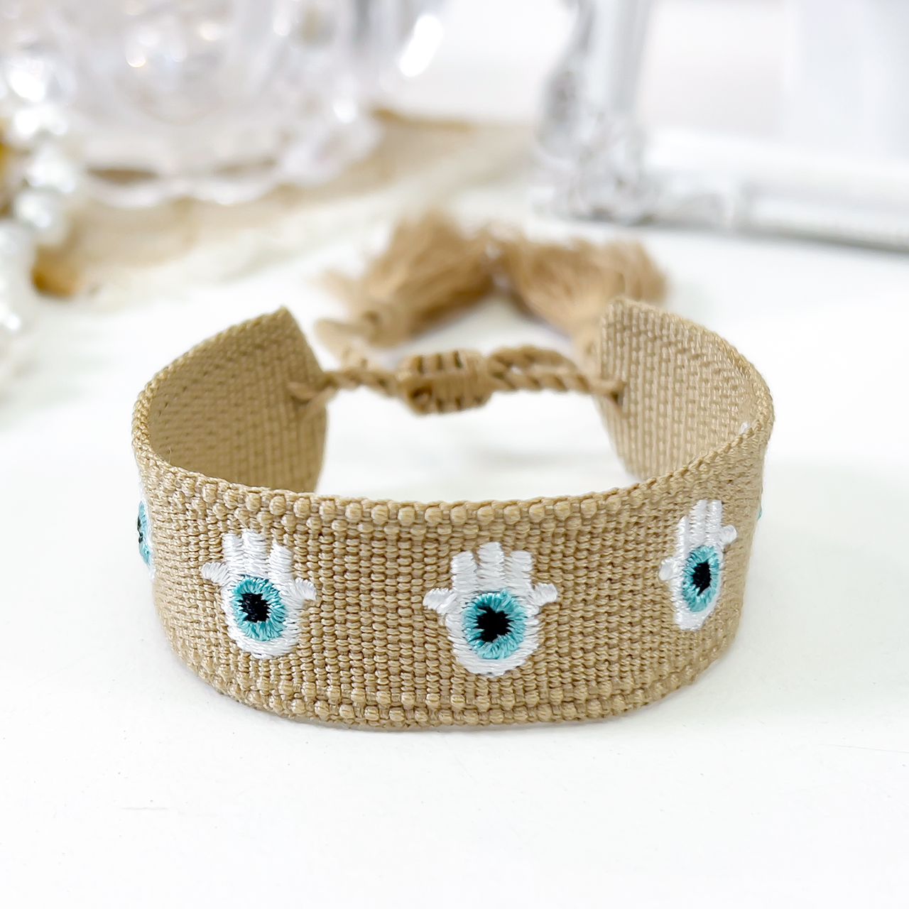 PULSERA TELA3 - Piedras Bellisimas