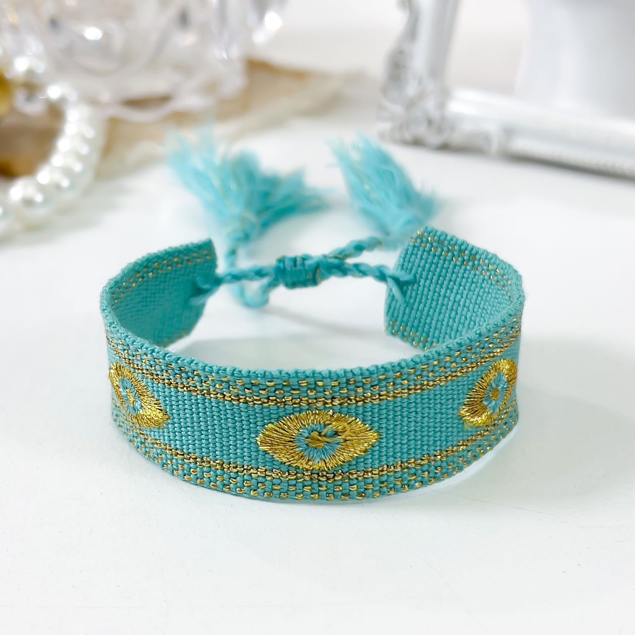 PULSERA TELA5 - Piedras Bellisimas