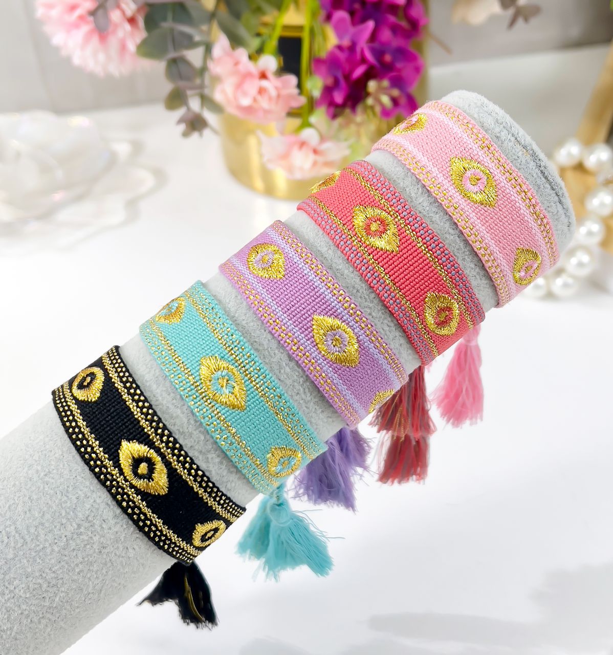 PULSERA TELA5 - Piedras Bellisimas