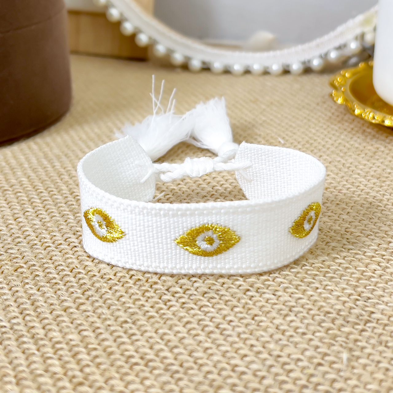 PULSERA TELA6 - Piedras Bellisimas