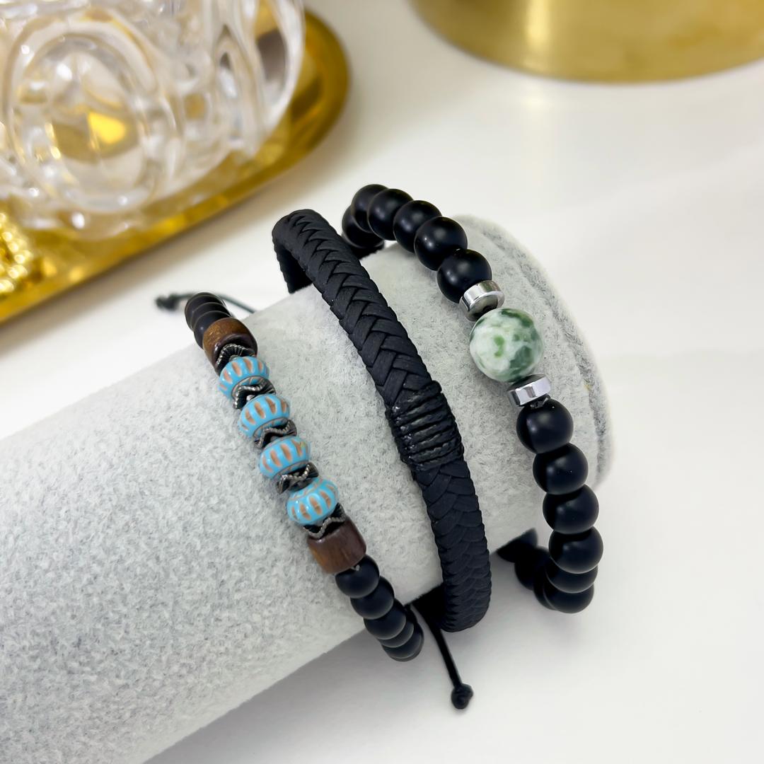 SET PULSERA H127 - Piedras Bellisimas