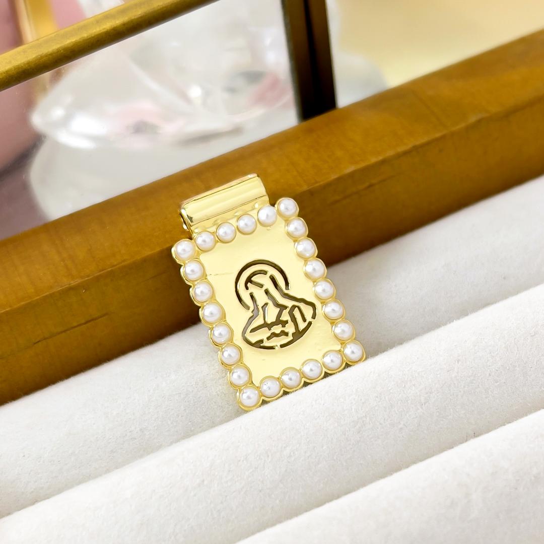 DIJE ESCAPULARIO PERLA - Piedras Bellisimas