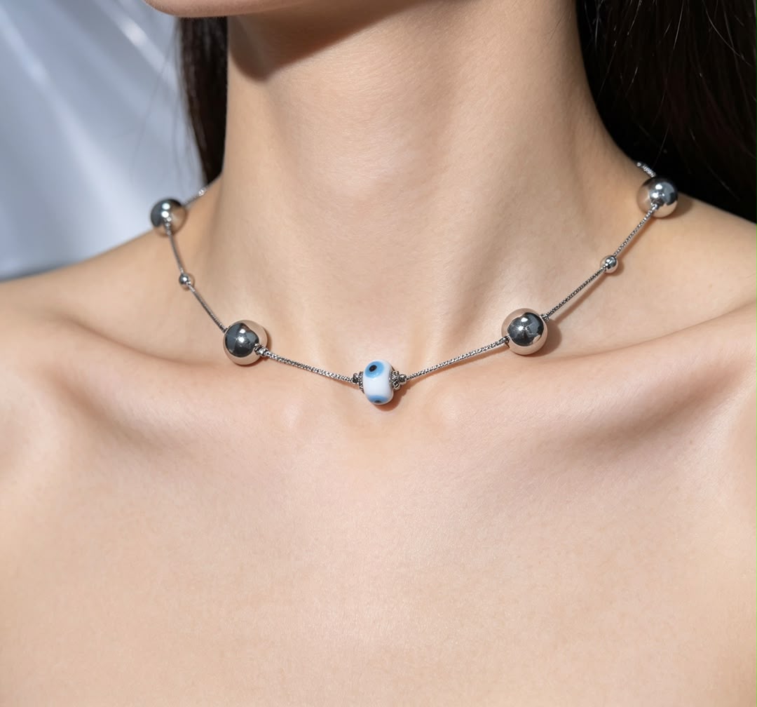 COLLAR DE OJO TURCO CO02 - Piedras Bellisimas